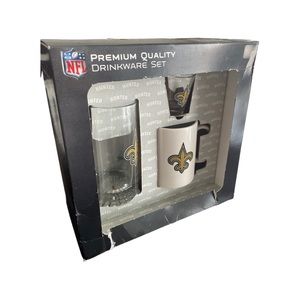 New Orleans Saints Memory Company NFL 3pc Drinkware Gift Set